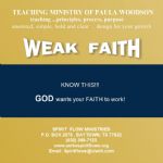 Weak Faith